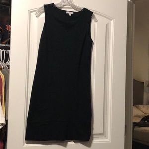 Black, sleeveless T-shirt dress